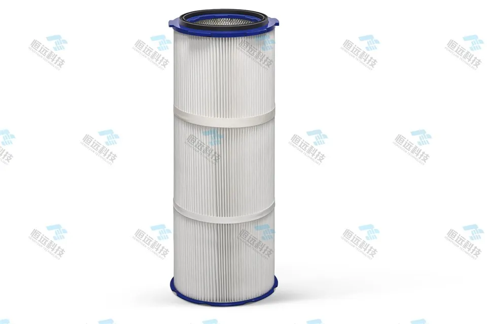 Cartuccia filtro aria in poliestere Spunbond lavabile per collettore di polveri industriale