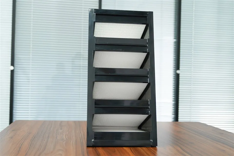 Filtro dell'aria a forma di V di tipo W con telaio in ABS ad alta efficienza per grandi volumi per camere bianche