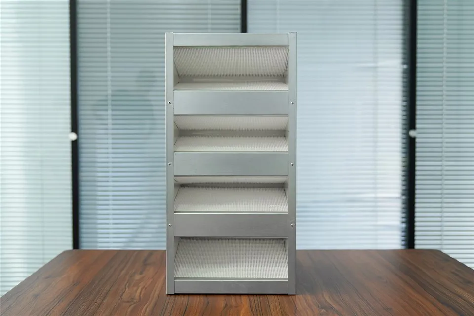 Produttore W Tipo Filtro con telaio zincato a efficienza sub-alta Filtro dell'aria combinato ad alta efficienza con telaio in acciaio inossidabile