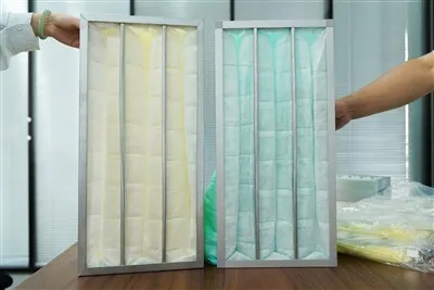 Sistema di ventilazione Telaio in alluminio F7 F8 F9 Filtro aria tascabile