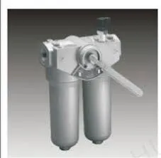 Il filtro per tubazioni a bassa pressione a doppia cartuccia