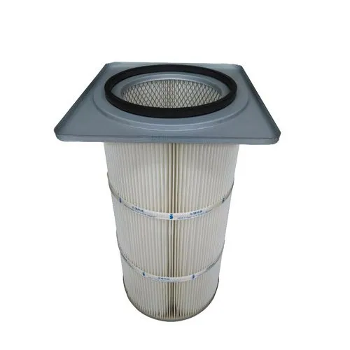 La cartuccia filtrante con un mandrino quadrato per la rimozione della polvere